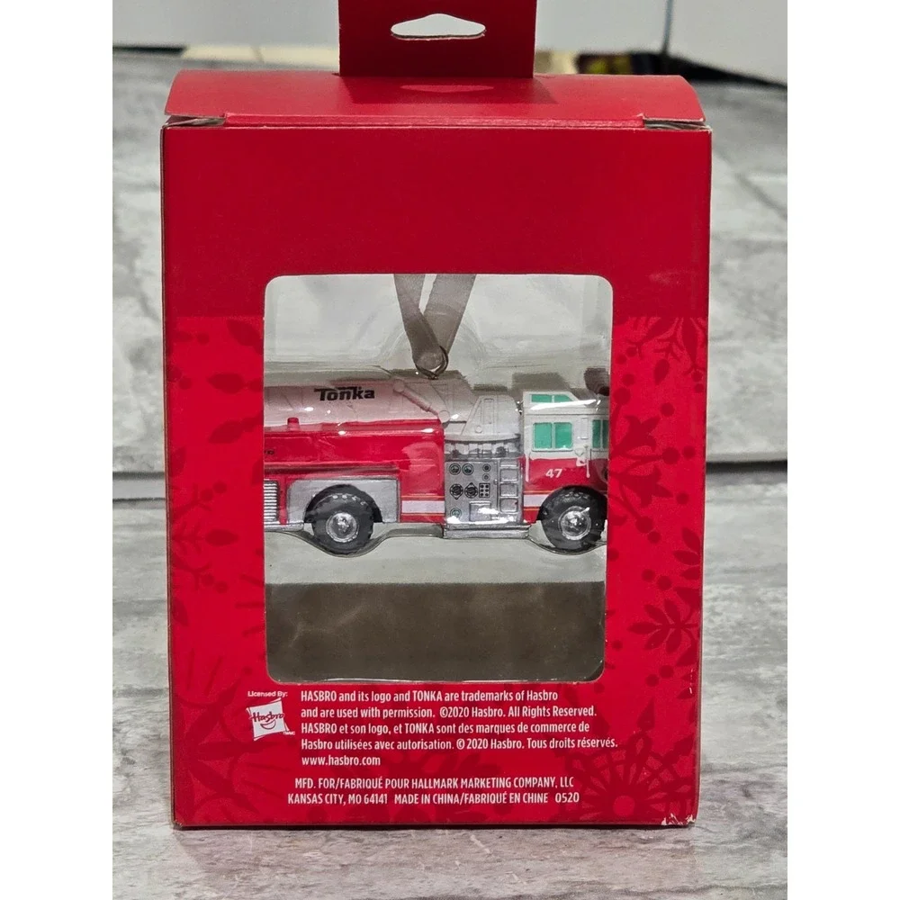 Hallmark Tonka Fire Truck Christmas‎ Ornament 2HCM4449 New In Box 2018 Hasbro
